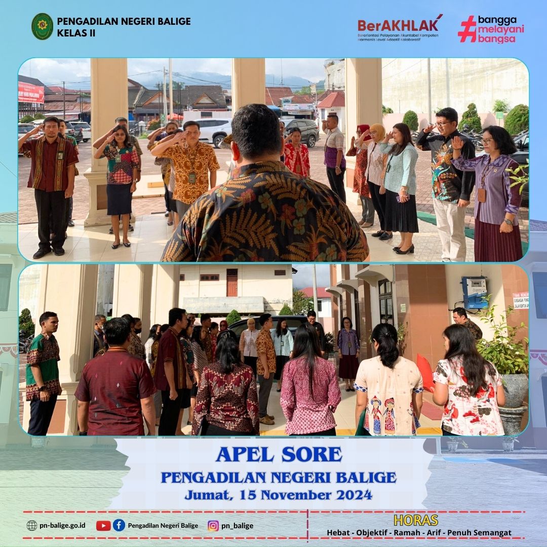 KEGIATAN APEL SORE