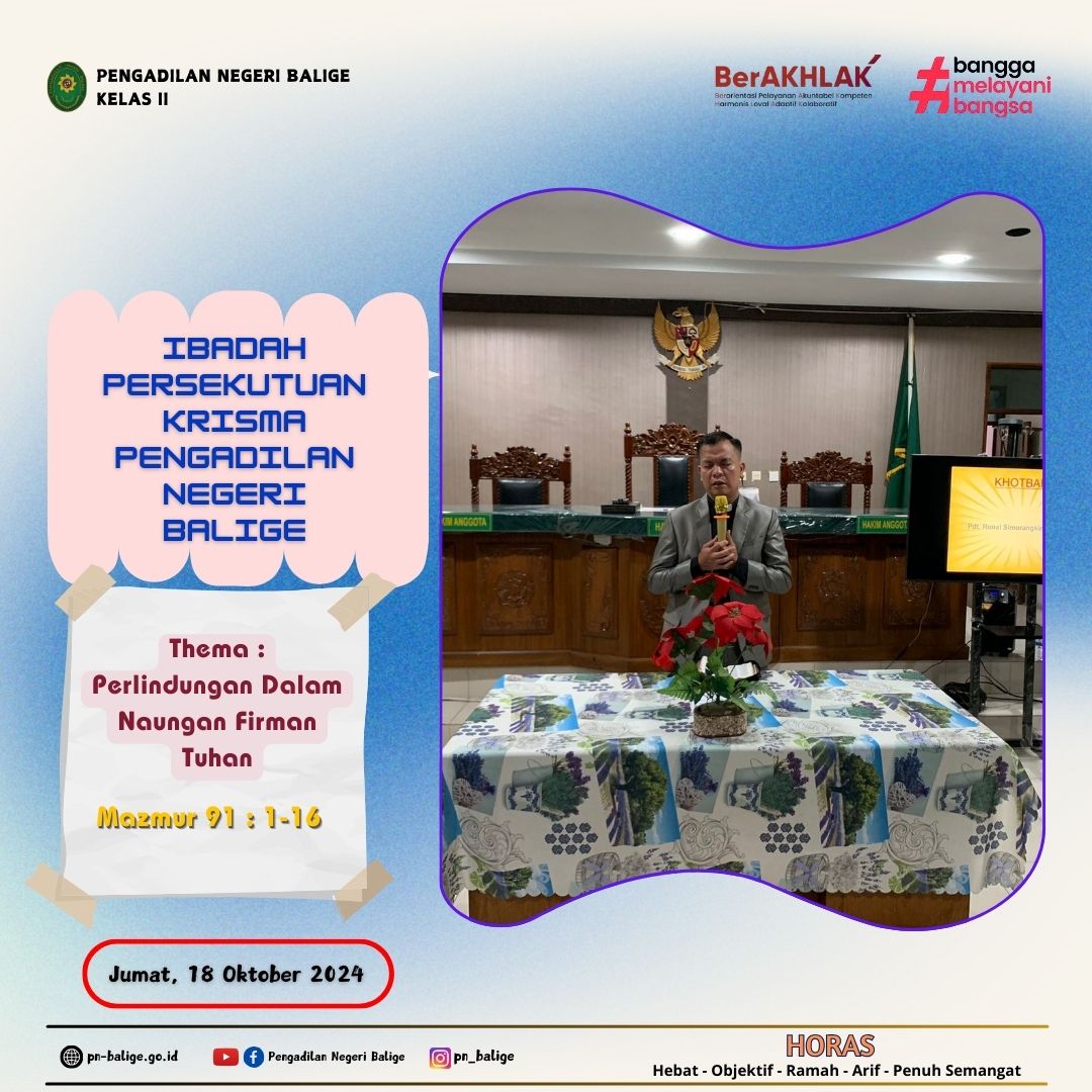 KEGIATAN IBADAH PERSEKUTUAN KRISMA KEGIATAN IBADAH PERSEKUTUAN KRISMA