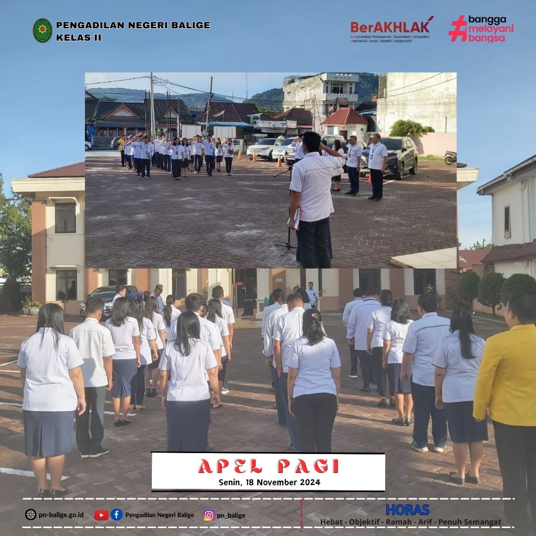 KEGIATAN APEL PAGI