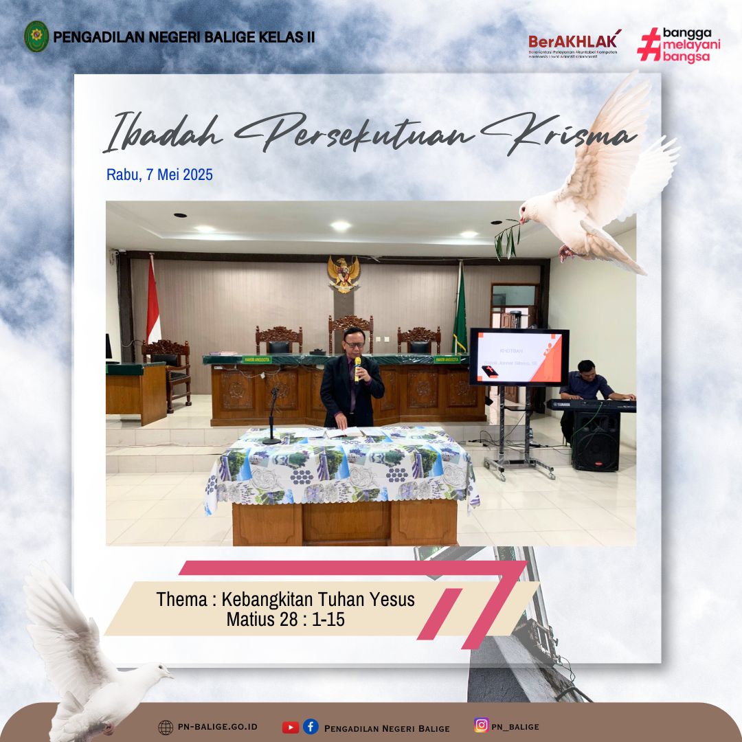 KEGIATAN IBADAH PERSEKUTUAN KRISMA