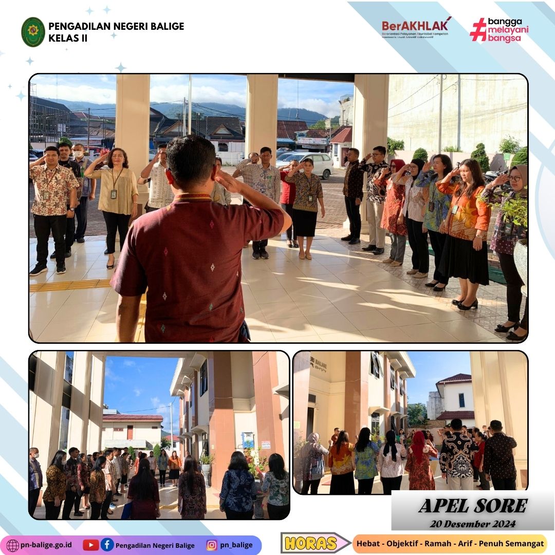 KEGIATAN APEL SORE