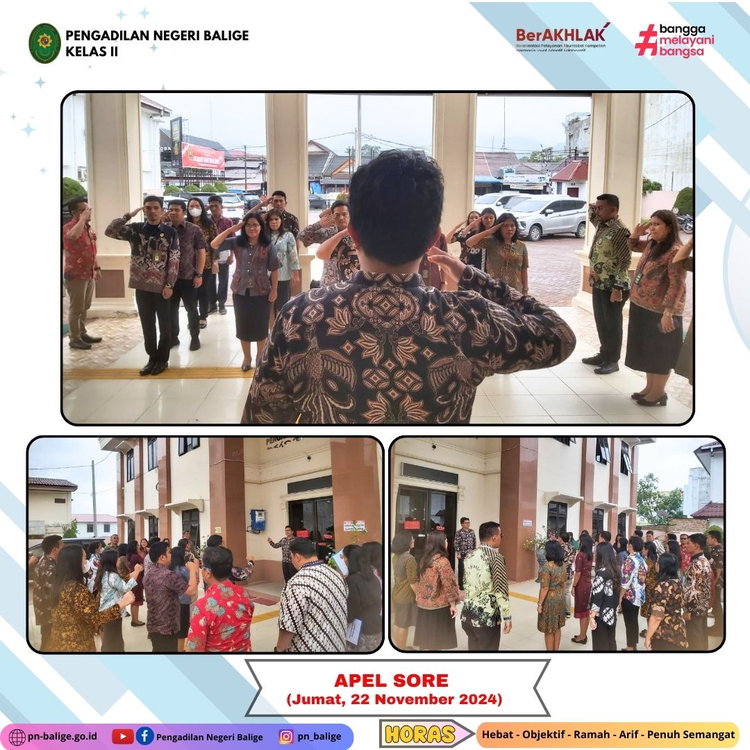 KEGIATAN APEL SORE