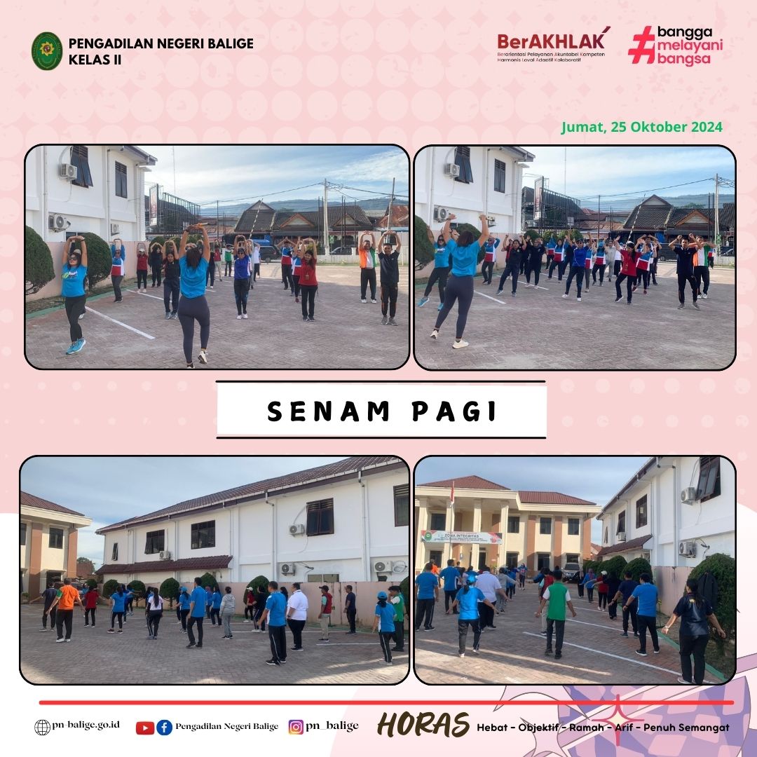 KEGIATAN SENAM PAGI