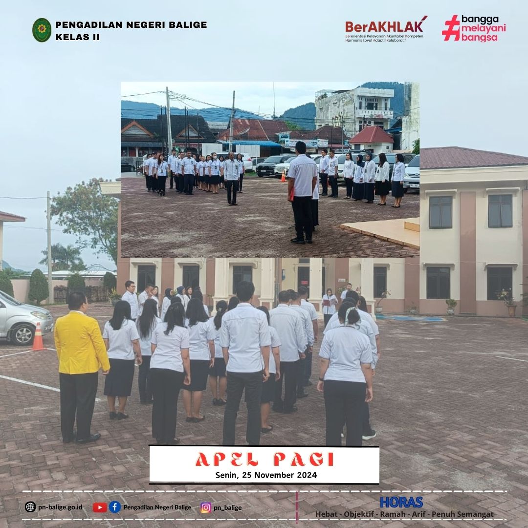 KEGIATAN APEL PAGI
