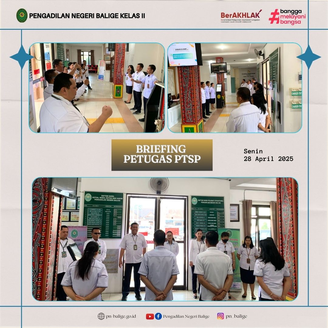 BRIEFING PETUGAS PTSP