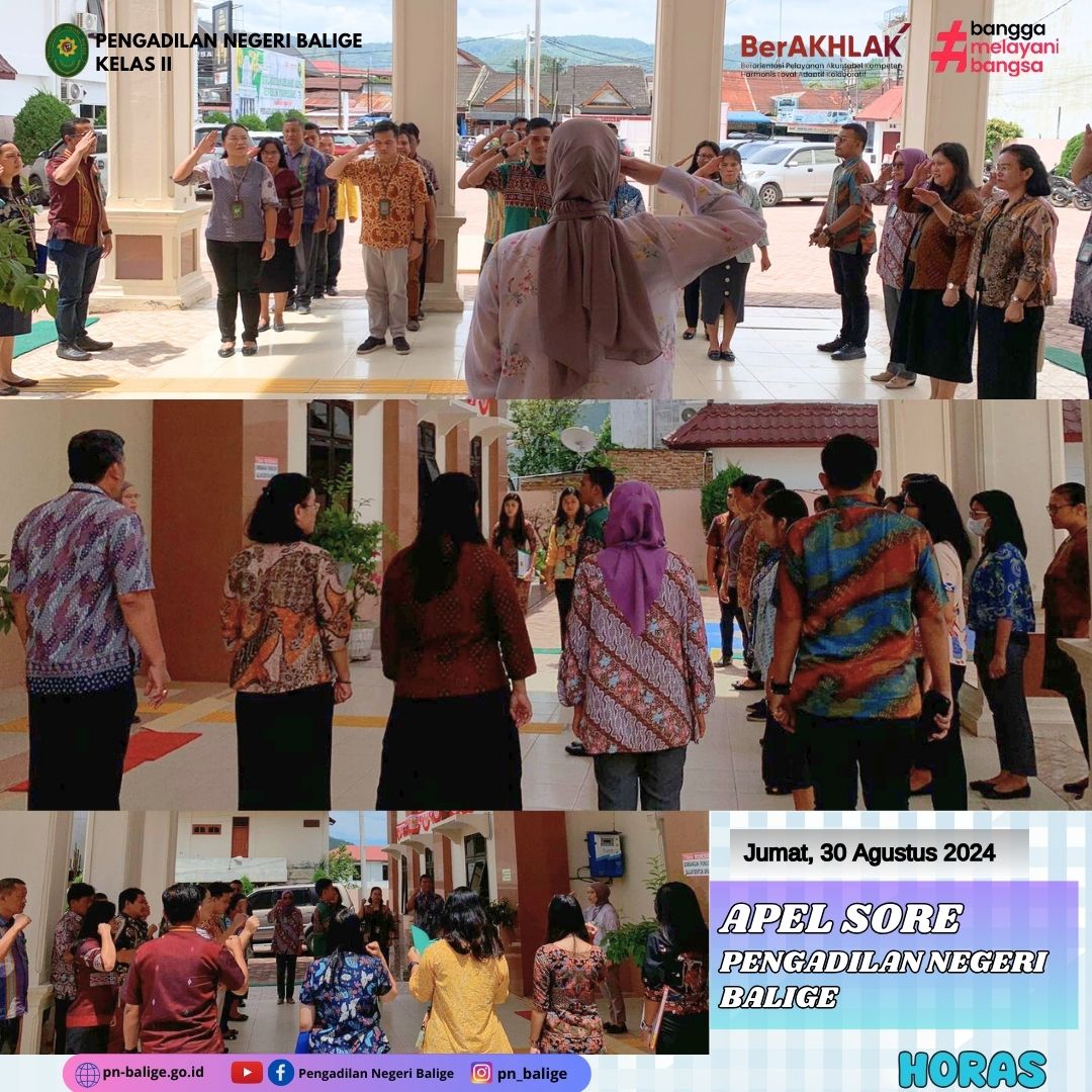 APEL SORE - Jumat, 30 Agustus 2024