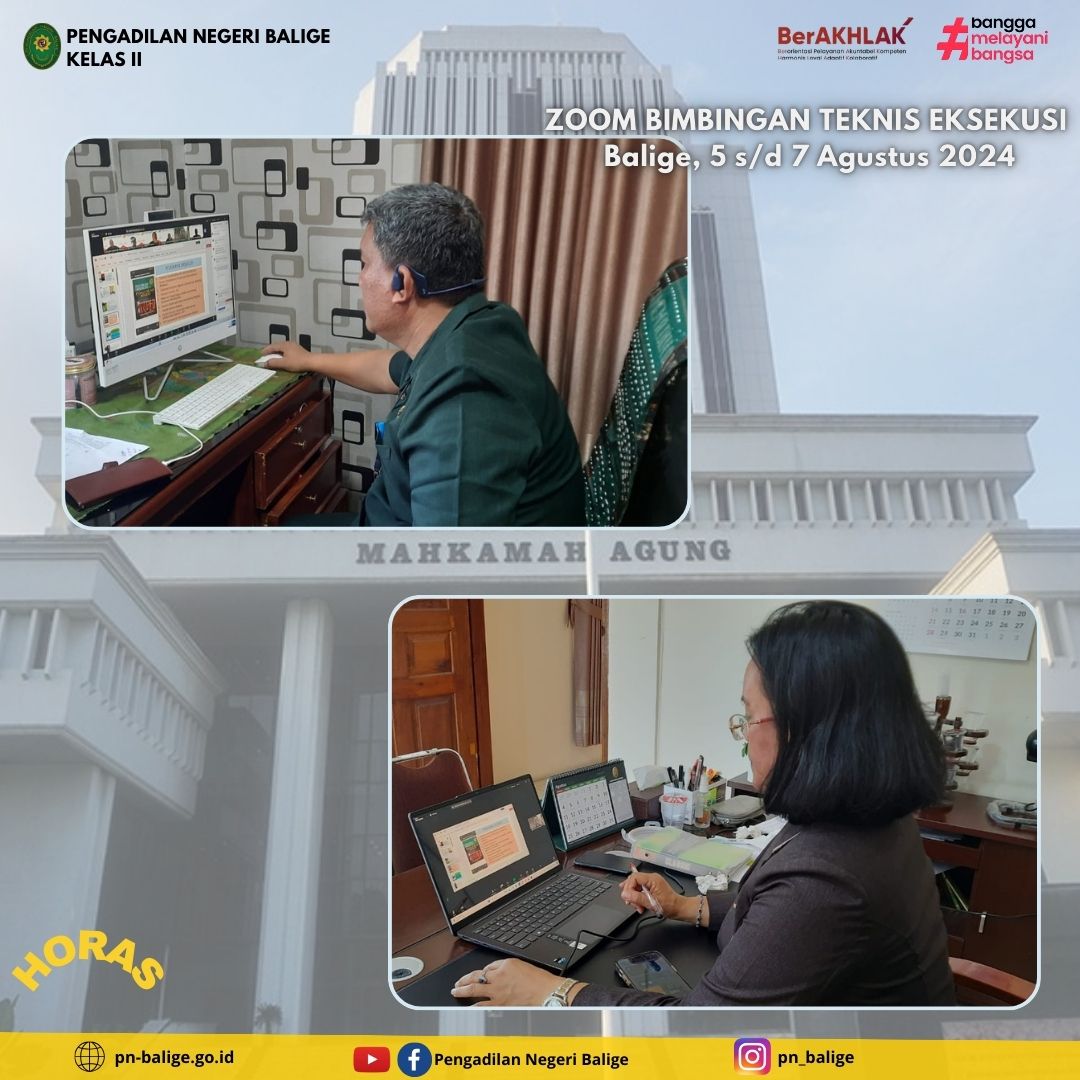 Kegiatan Bimbingan Teknis Eksekusi