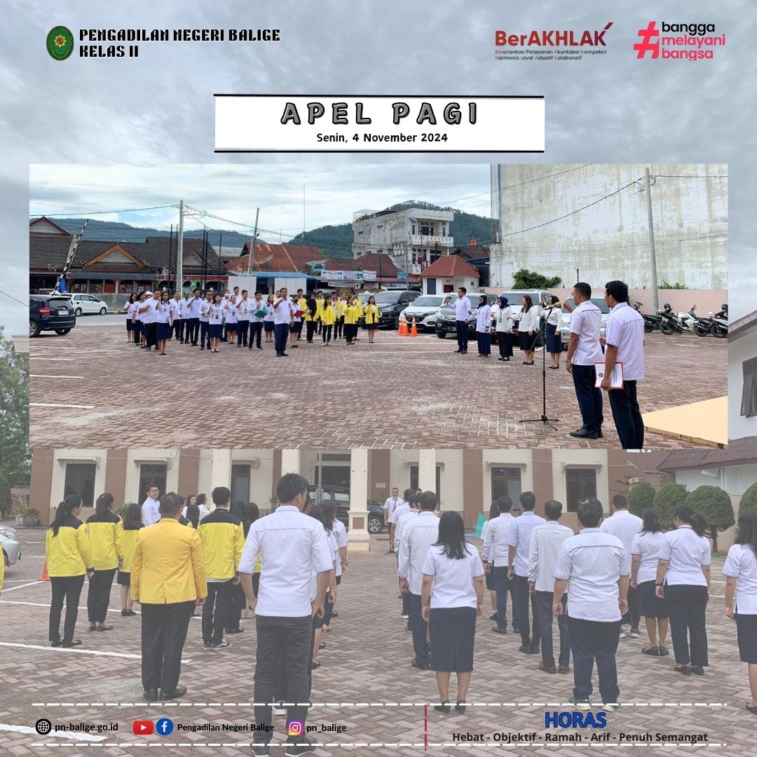 KEGIATAN APEL PAGI
