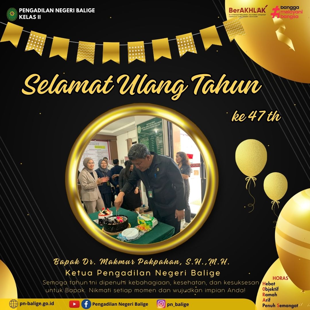 HUT Bapak Ketua