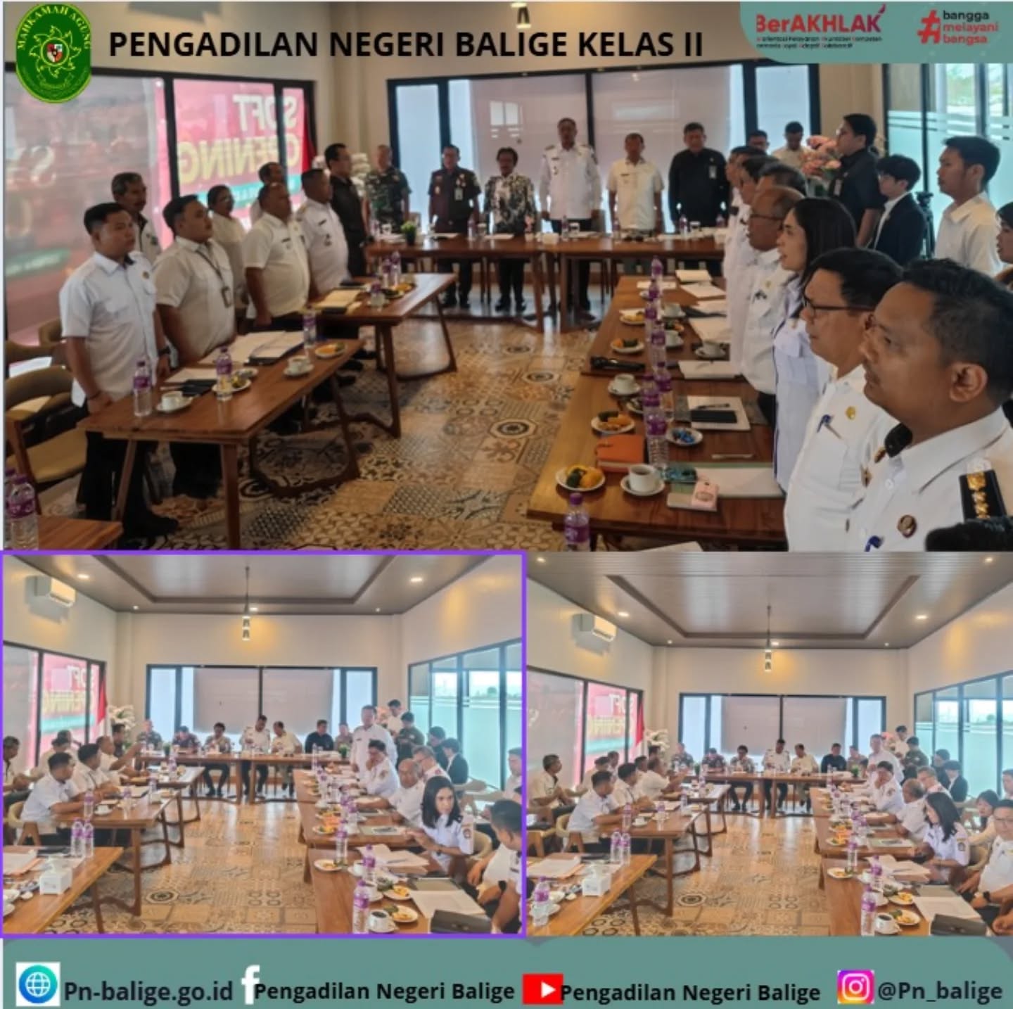 KETUA BERSAMA PARA HAKIM PENGADILAN NEGERI BALIGE MENGHADIRI UNDANGAN DARI BUPATI TOBA DENGAN MEMBAHAS BEBERAPA AGENDA
