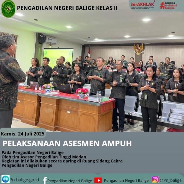 PELAKSANAAN ASESEMEN SERTIFIKASI AMPUH OLEH PENGADILAN TINGGI MEDAN