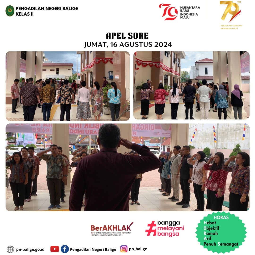 APEL SORE - Jumat, 16 Agustus 2024