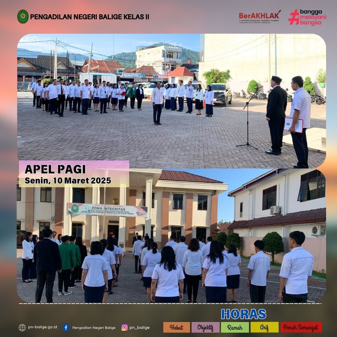 KEGIATAN APEL PAGI