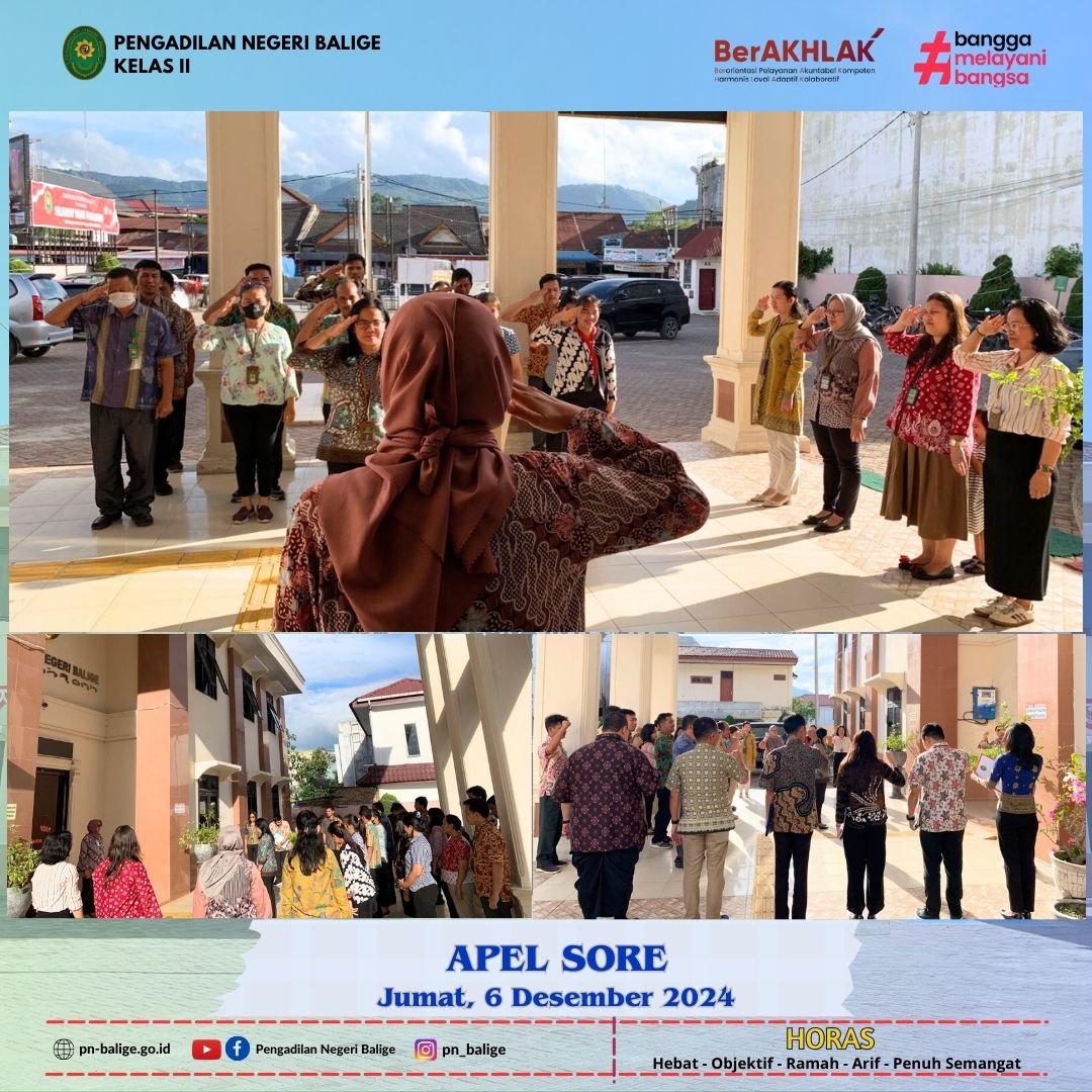 KEGIATAN APEL SORE KEGIATAN APEL SORE
