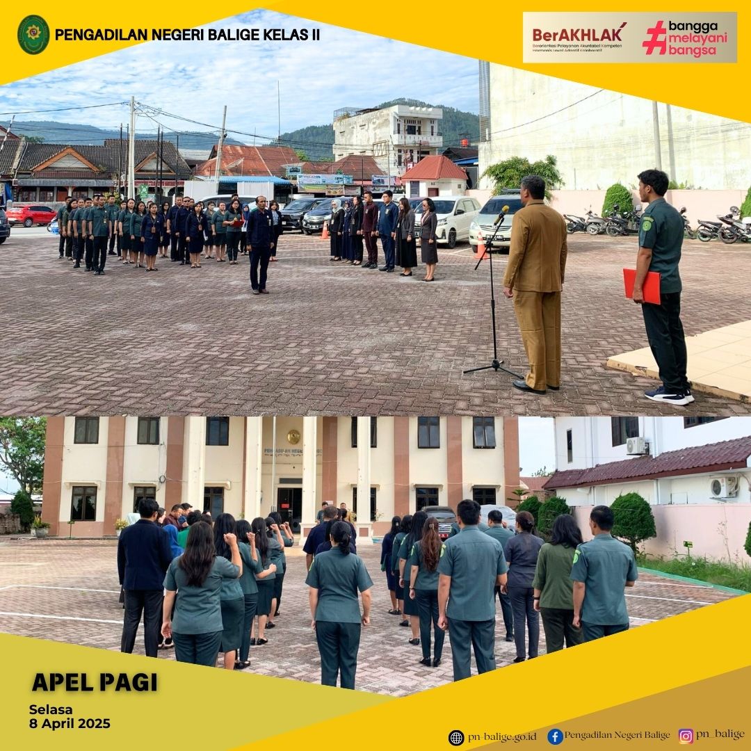 KEGIATAN APEL PAGI