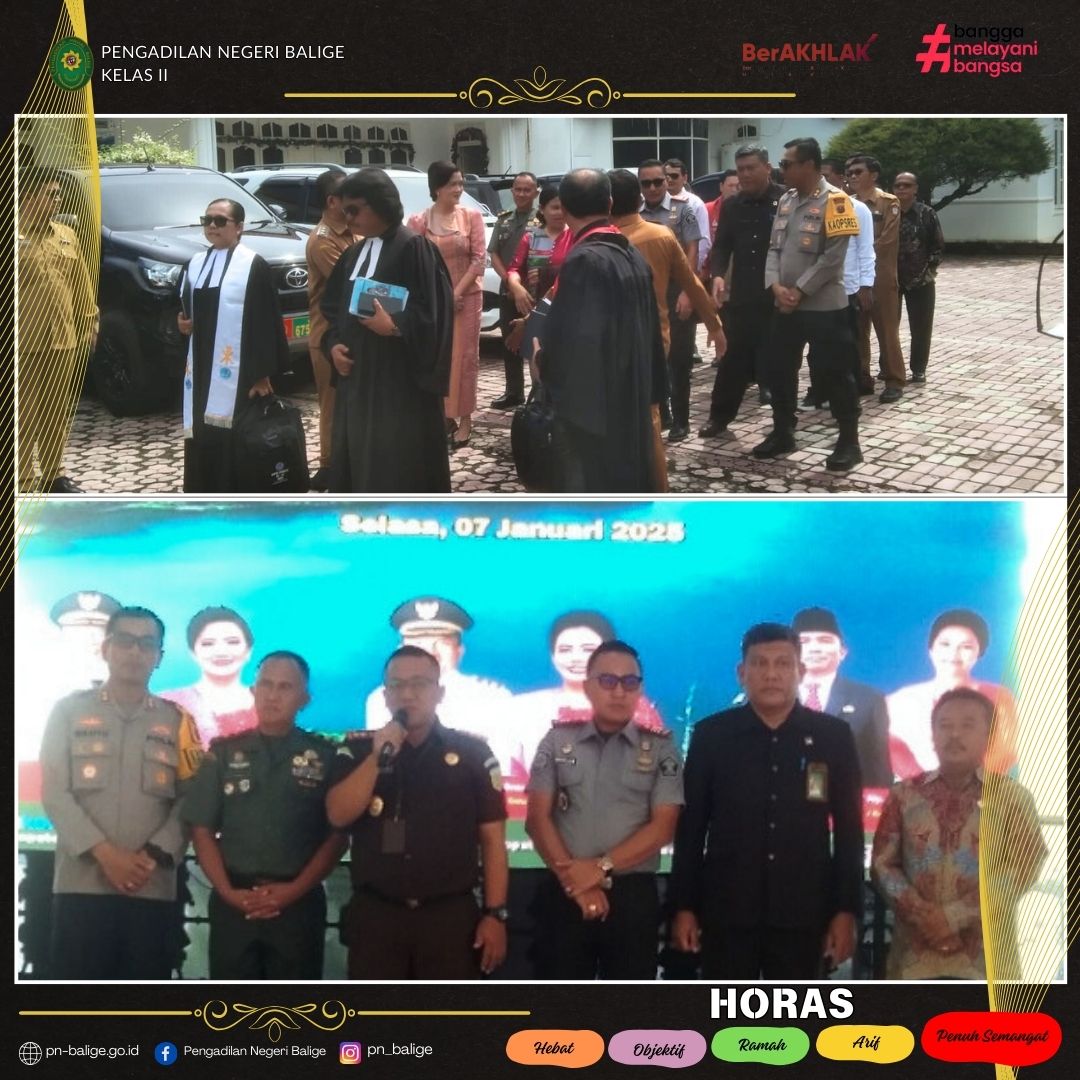 KETUA MENGHADIRI ACARA SYUKURAN TAHUN BARU 2025 KABUPATEN TOBA