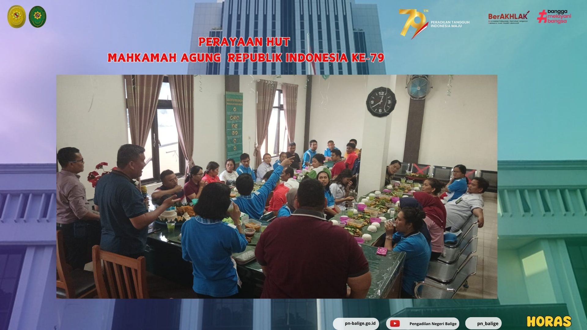 PENGADILAN NEGERI BALIGE RAYAKAN HUT MARI KE-79 PENGADILAN NEGERI BALIGE RAYAKAN HUT MARI KE-79