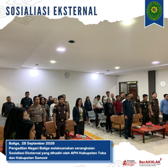 Sosialisasi ke Pihak Eksternal