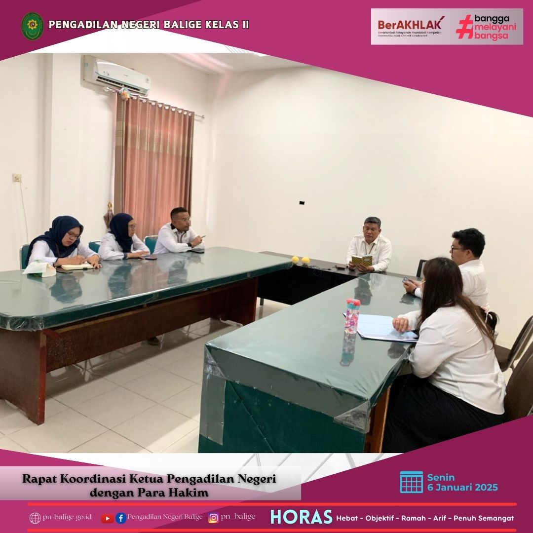 RAPAT KOORDINASI AWAL TAHUN 2025