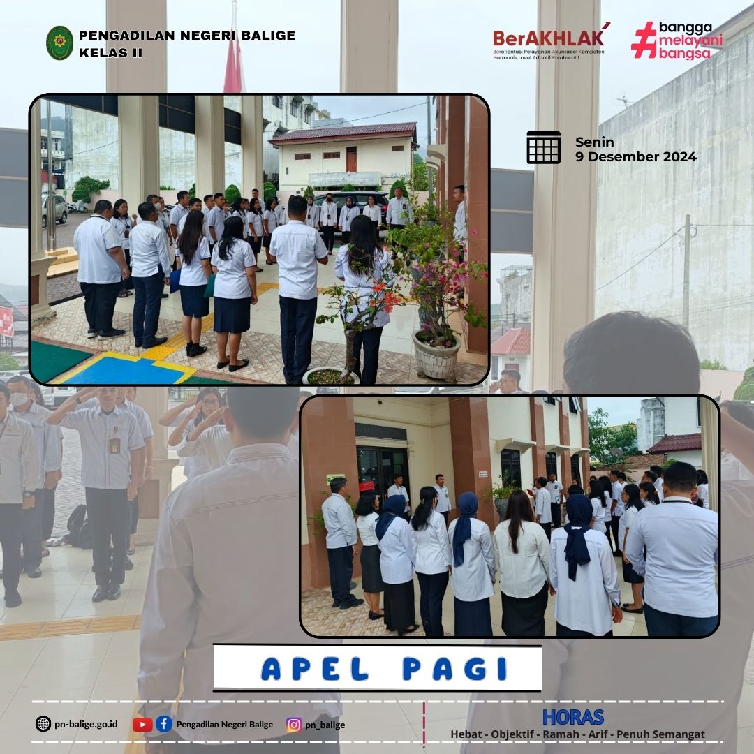 KEGIATAN APEL PAGI KEGIATAN APEL PAGI