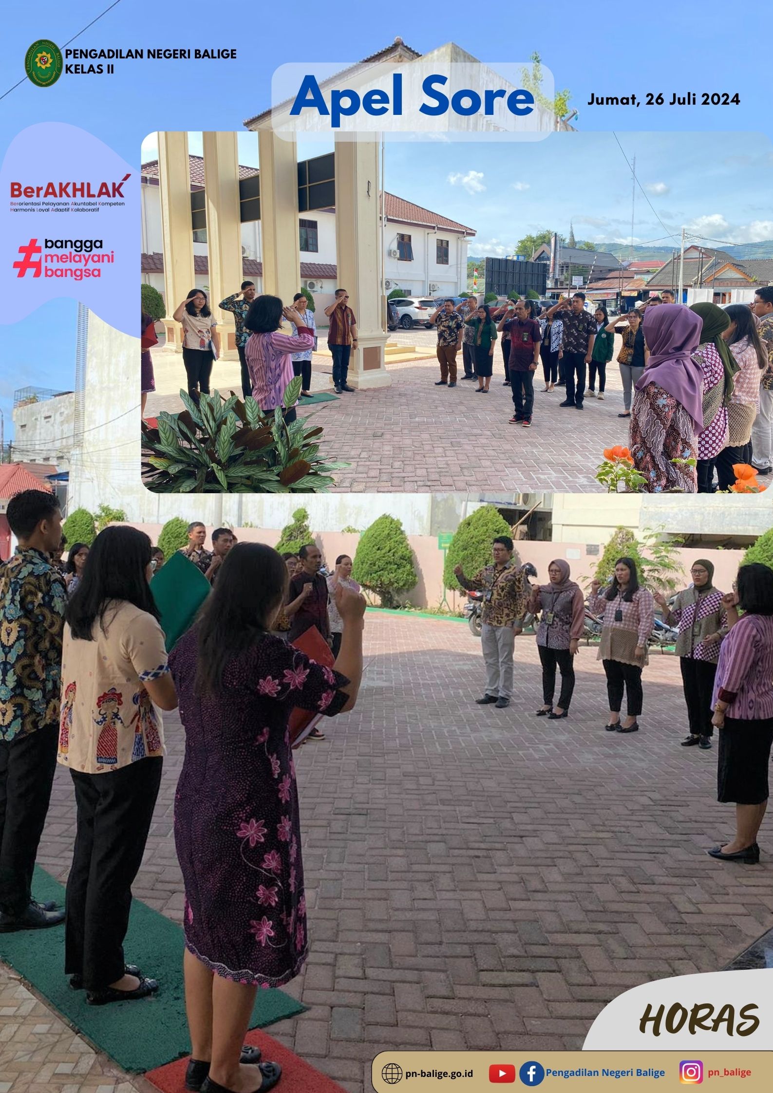 APEL SORE - Jumat, 26 Juli 2024