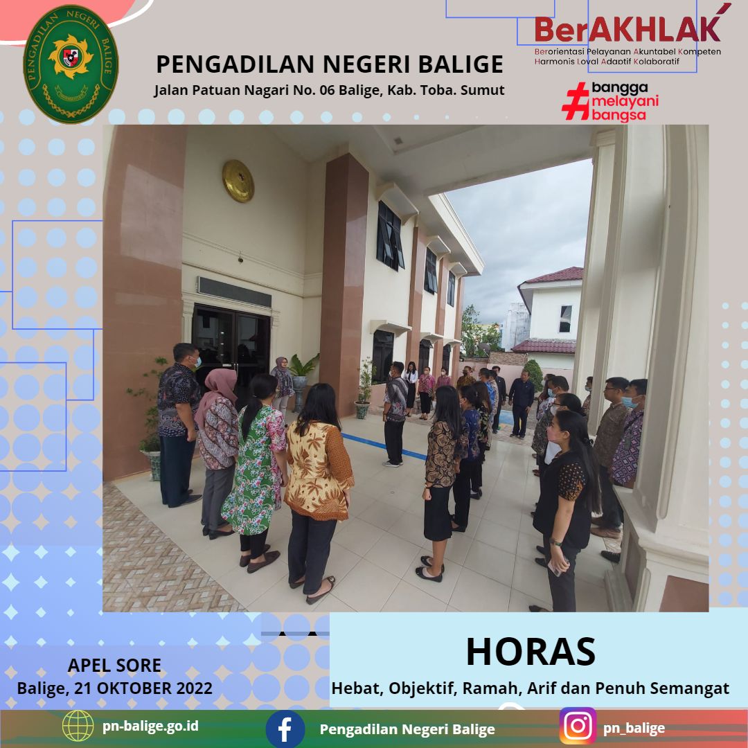 APEL  SORE PENGADILAN NEGERI BALIGE