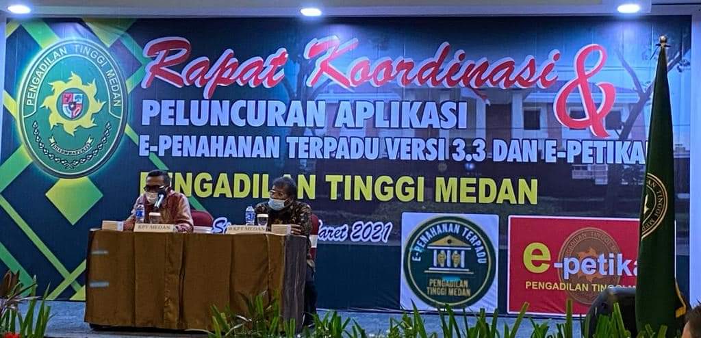 Rakor Peluncuran Aplikasi E-Penahanan dan E-Petikan PN Se Sumut