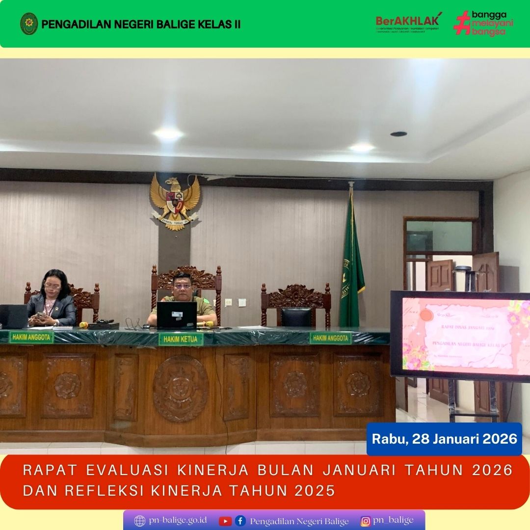 RAPAT BULANAN PERIODE JANUARI TAHUN 2026